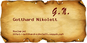 Gotthard Nikolett névjegykártya
